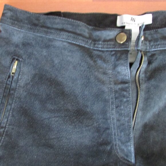 AMERIQUE du NORD Vintage Leather Suede Pants - Sz 10 - Picture 4 of 11